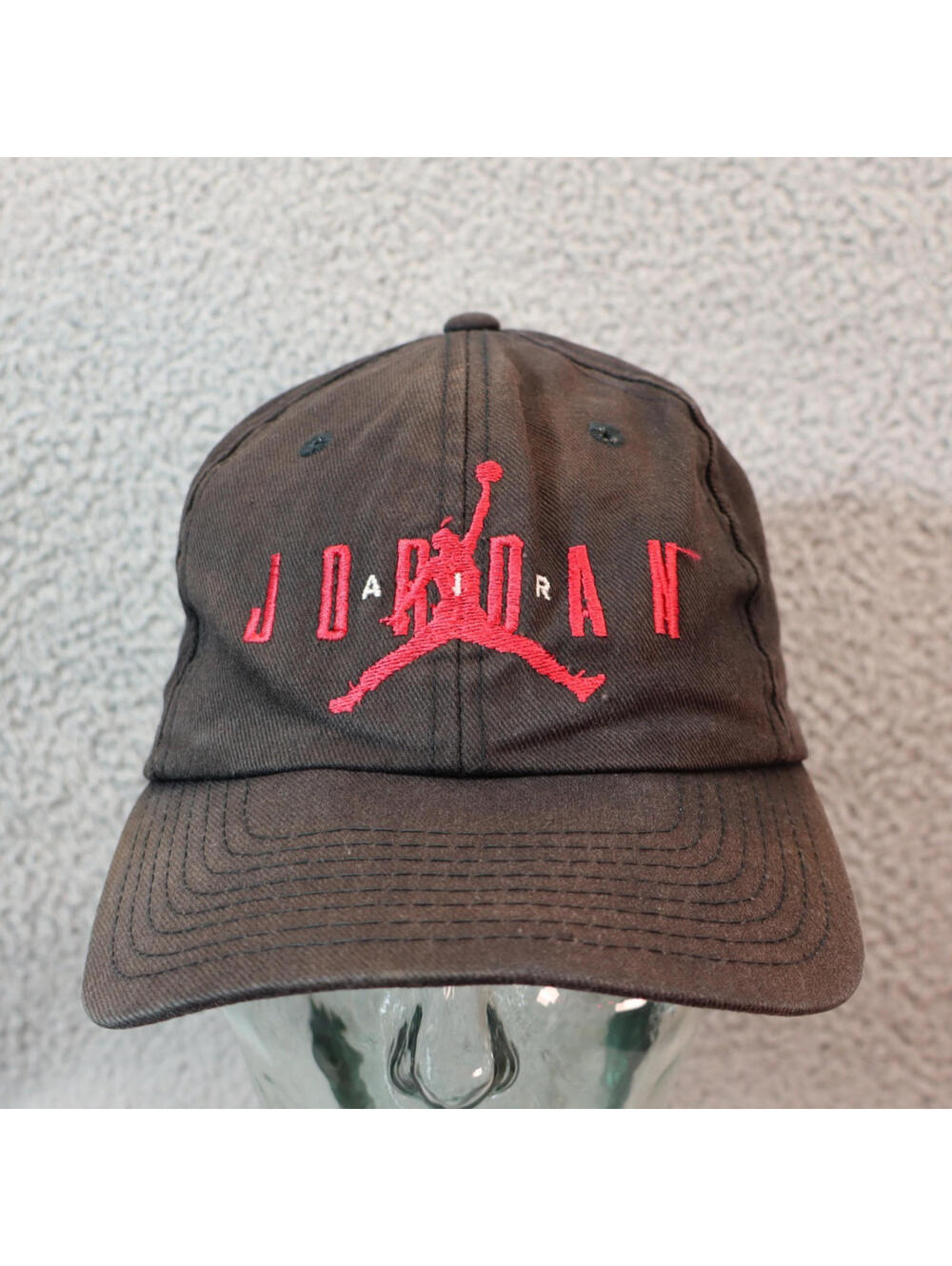 Nike Jumpman Air Jordan Hat Youth OS Snapback Black Vtg 90s